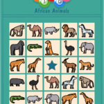 Printable Animals Bingo Game