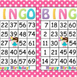 Printable Bingo Birthday Girl Party Game INSTANT DOWNLOAD