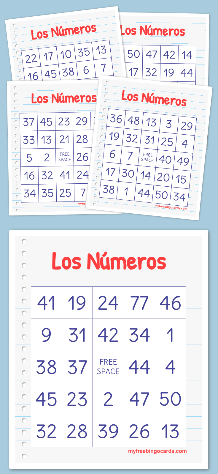 Printable Bingo Cards 1 50 Printable Bingo Cards