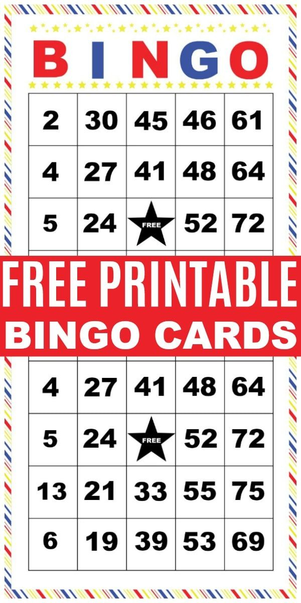 Printable Bingo Cards Bingo Cards Printable Free Bingo 