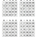 Printable Bingo Cards With Numbers Free Bingo Cards