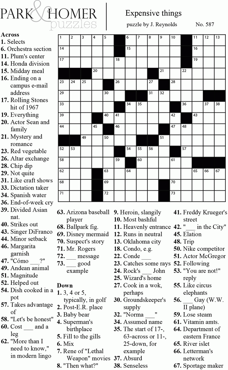 Printable Crossword Puzzles 2025 Printable Crossword Puzzles