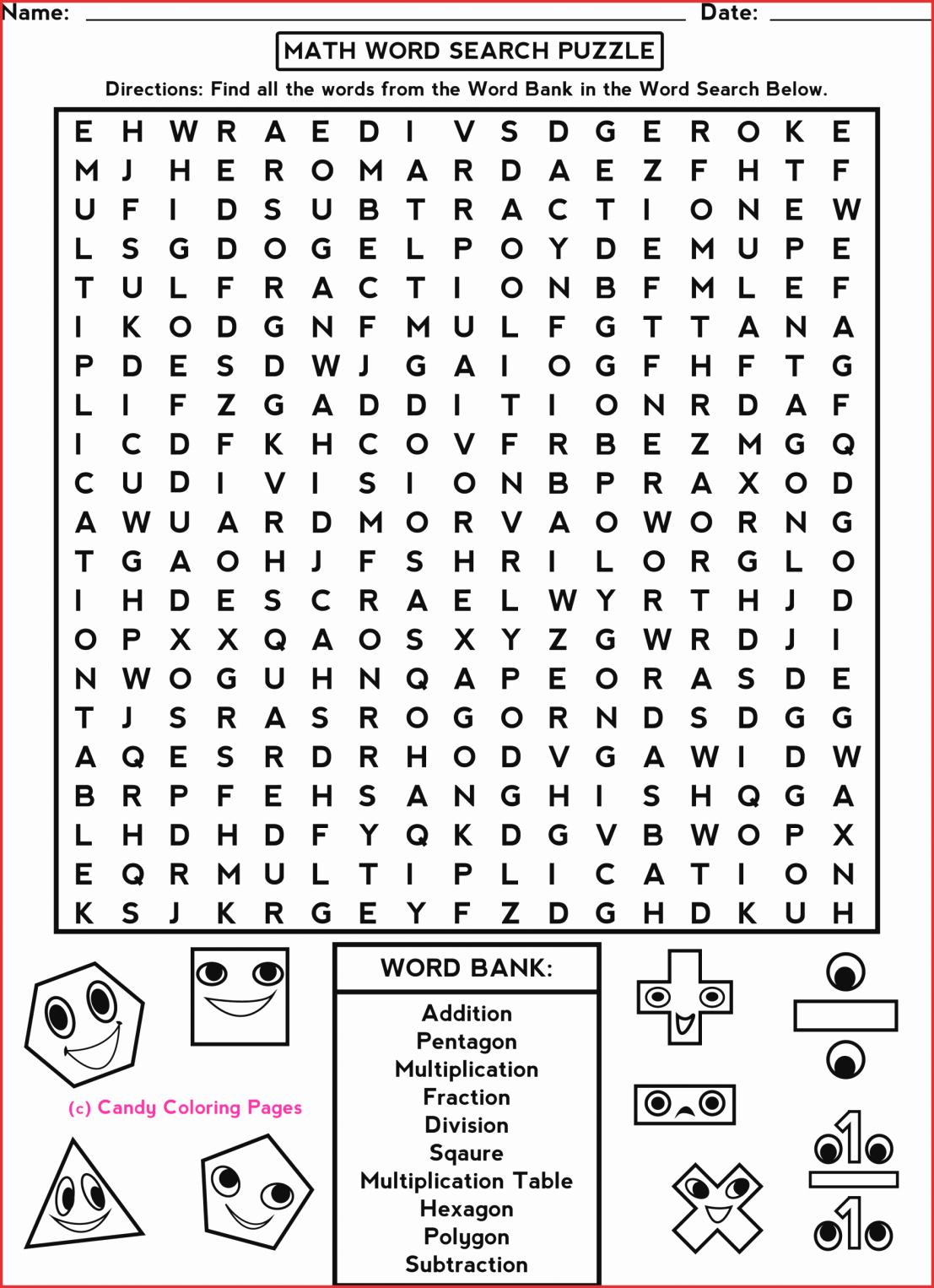 Printable Crossword Puzzles For 3Rd Graders Printable 