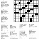 Printable Daily Crosswords For March 2021 Printable