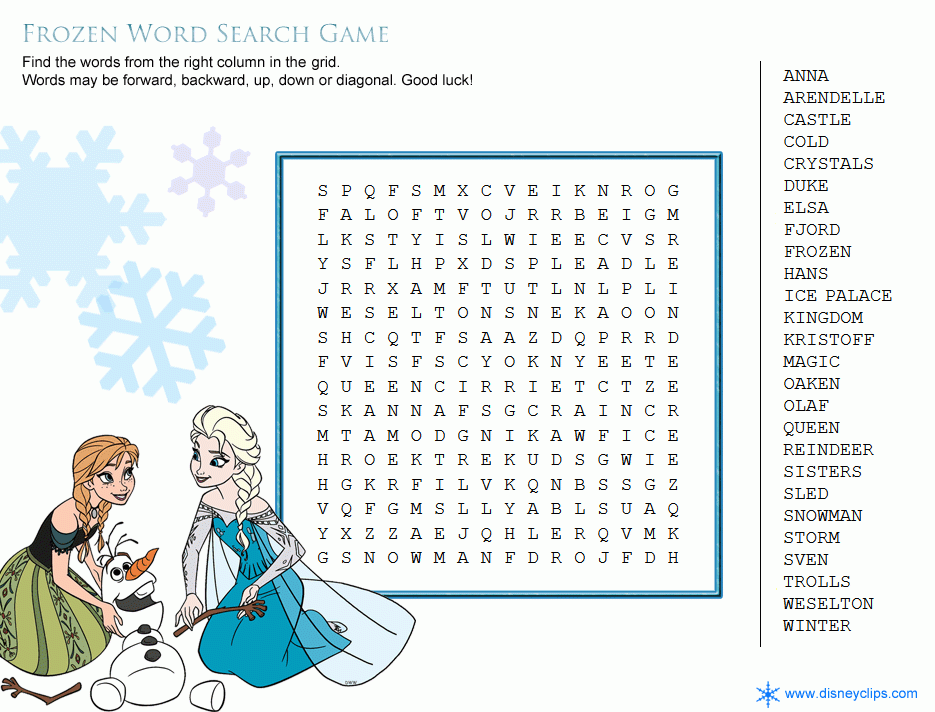 Printable Disney Word Search Games Disney s World Of Wonders