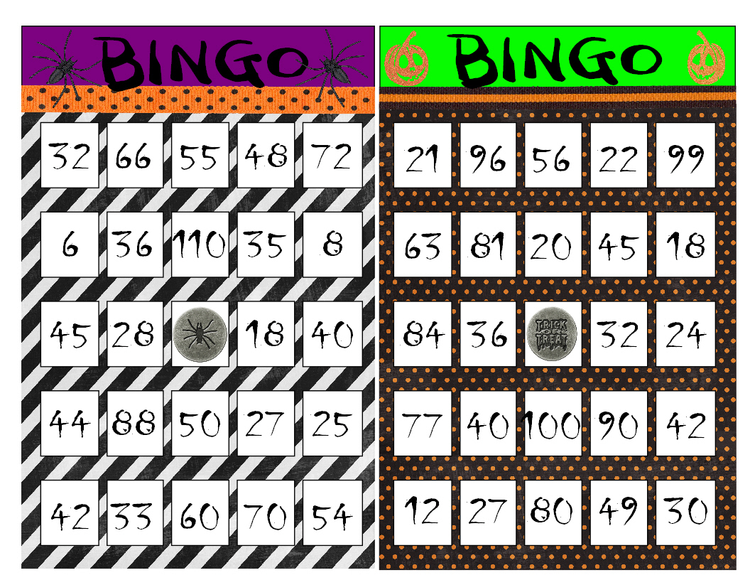 Printable Multiplication Bingo Game 