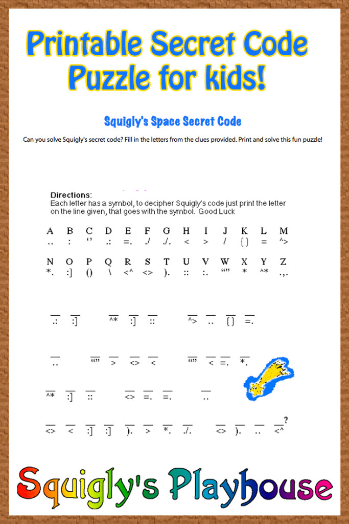 Printable Puzzles For 5 Year Olds Printable Crossword