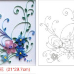 Printable Quilling Patterns 1Set 12 Pieces Necessary DIY