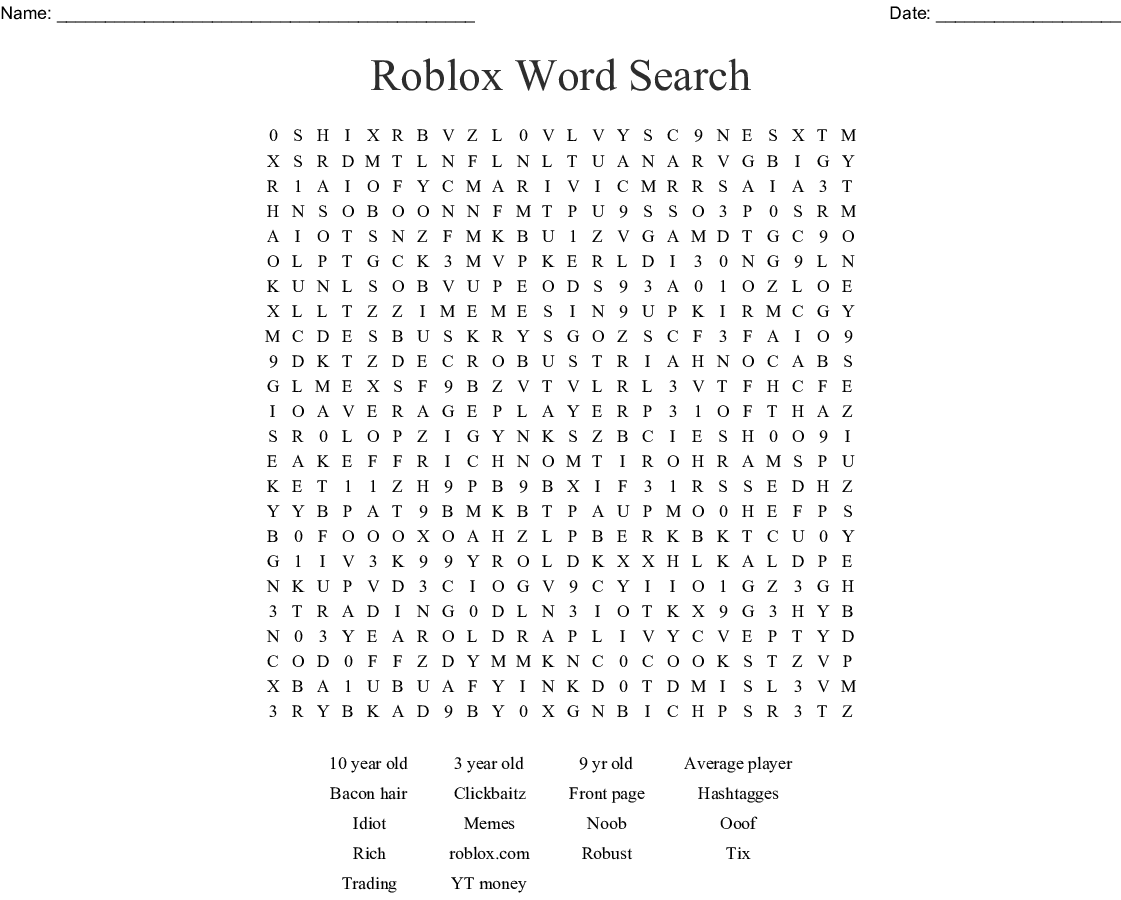 printable word searches for 9 year olds