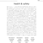 Safety Word Search Printable Word Search Printable