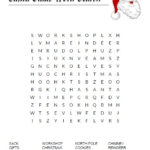 Santa Claus Word Search Free Printable