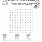 Science Word Search Free Printable Learning Activities