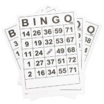 Shop 60 Pack Large Print Jumbo Bingo Calling Cards Easy