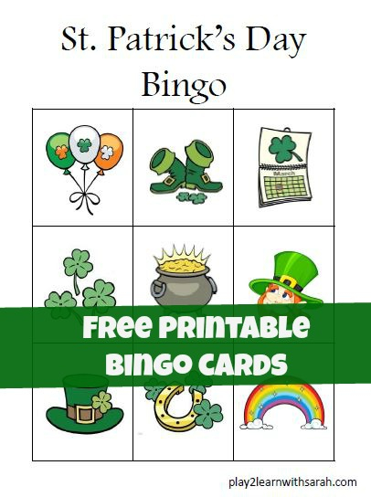 St Patrick s Day Free Printable Bingo Cards Life Love 