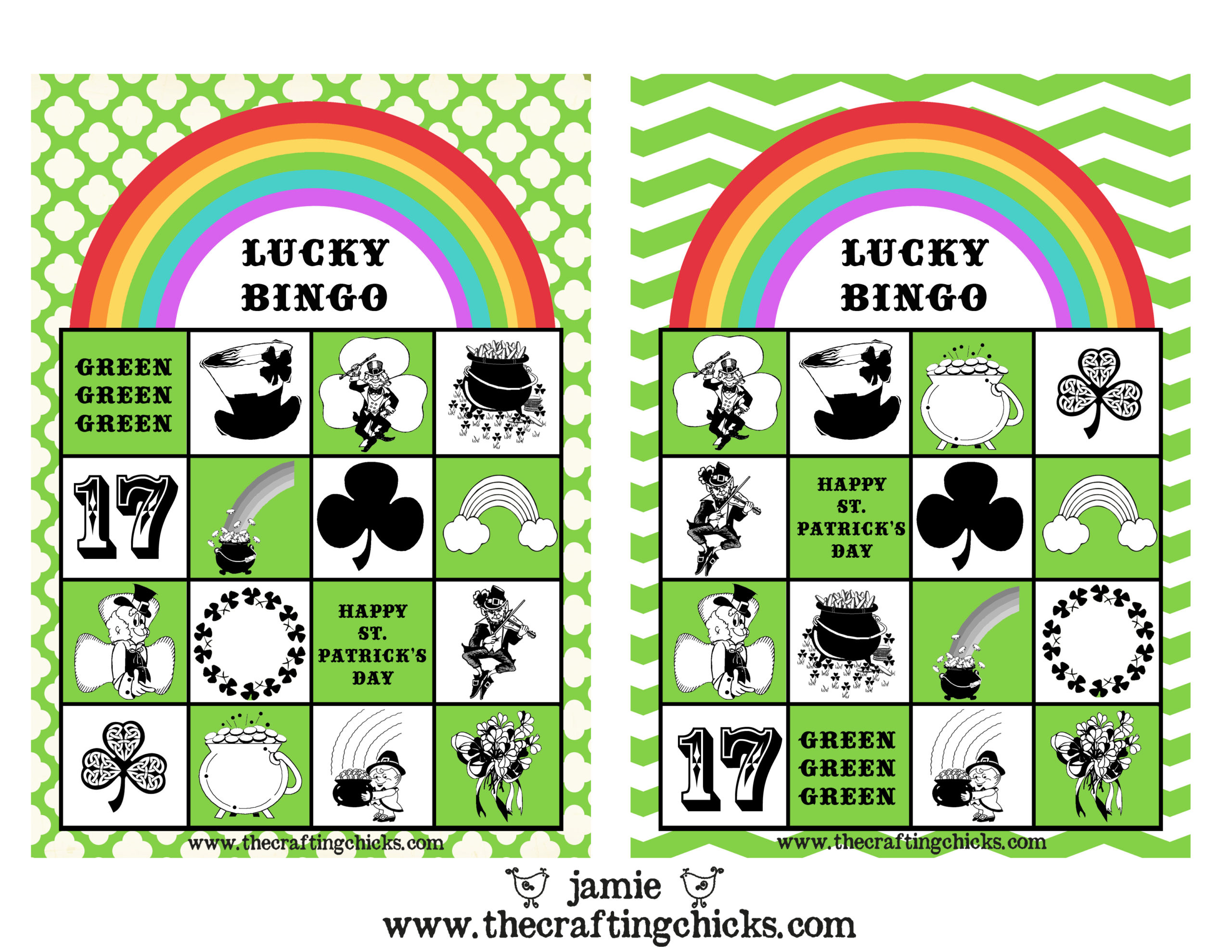 St Patrick s Day LUCKY BINGO Free Printables The 