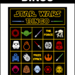 Star Wars Bingo Game Printable Star Wars Party Games