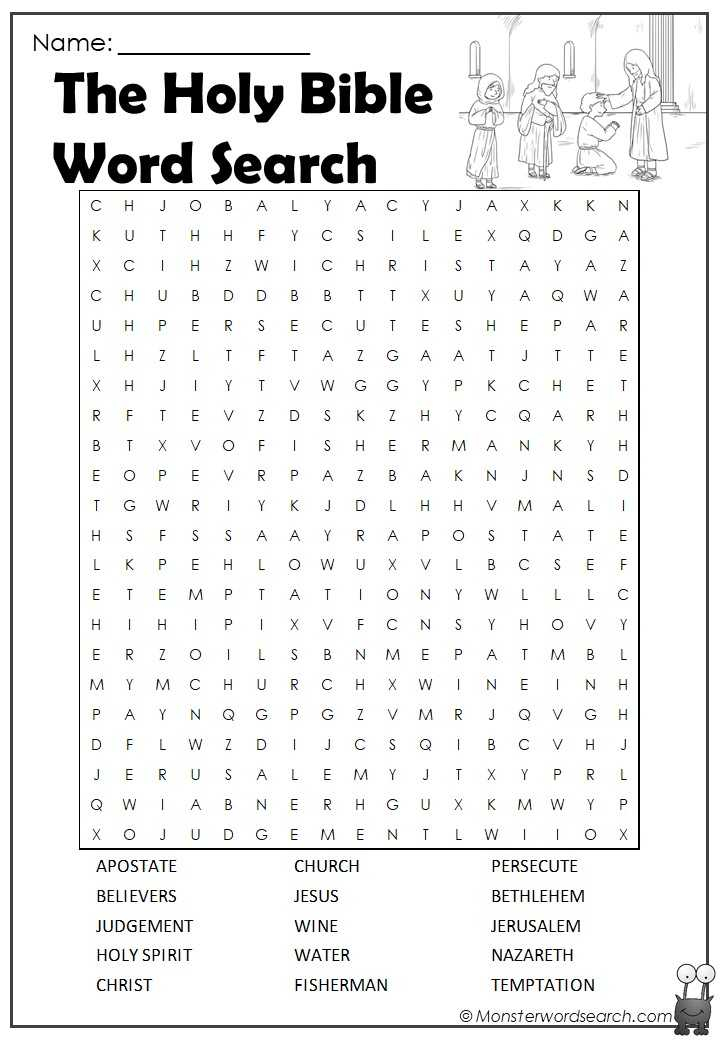 printable word searches bible