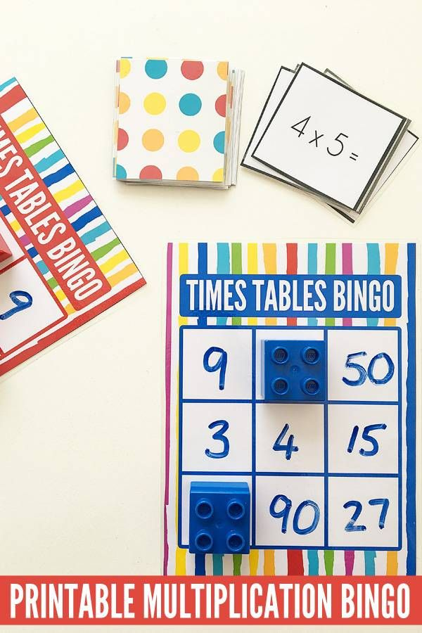 Times Table Bingo For Learning Multiplication Free 