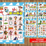 Toy Story 4 Bingo 30 Cards Printable Toy Story Bingo Game