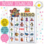 Toy Story Printable Bingo Cards 30 Different Cards Instant