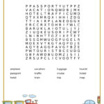 Travel Word Search Printable Adore Them Parenting