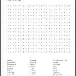 United Kingdom Cities And Towns Free Printable Word Search