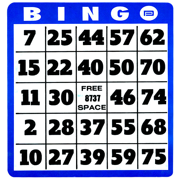 Large Printable Bingo Cards