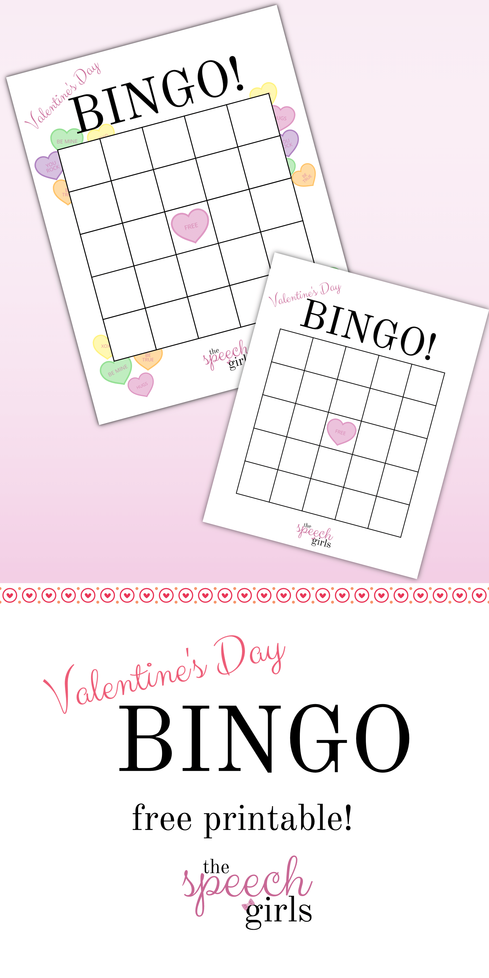 Valentine s Day Bingo Blank Bingo Cards Free Bingo 