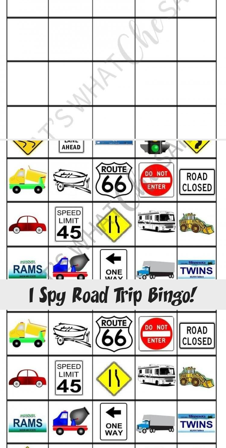 Car Bingo Printable