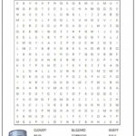 Weather Word Search Monster Word Search