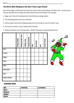 Winter Holiday Christmas Fun Seven Logic Puzzles For 