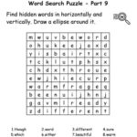 Word Search Puzzle 100 Must Know Words For 3rd Grade