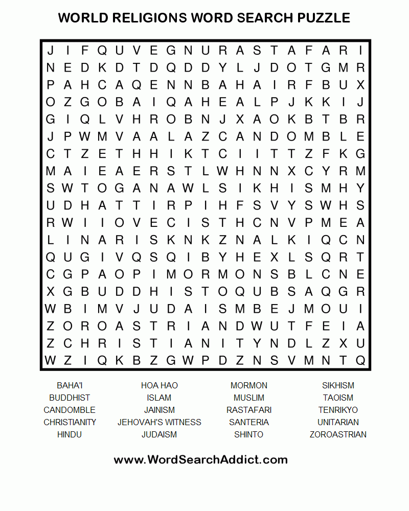 religious easter word search printable