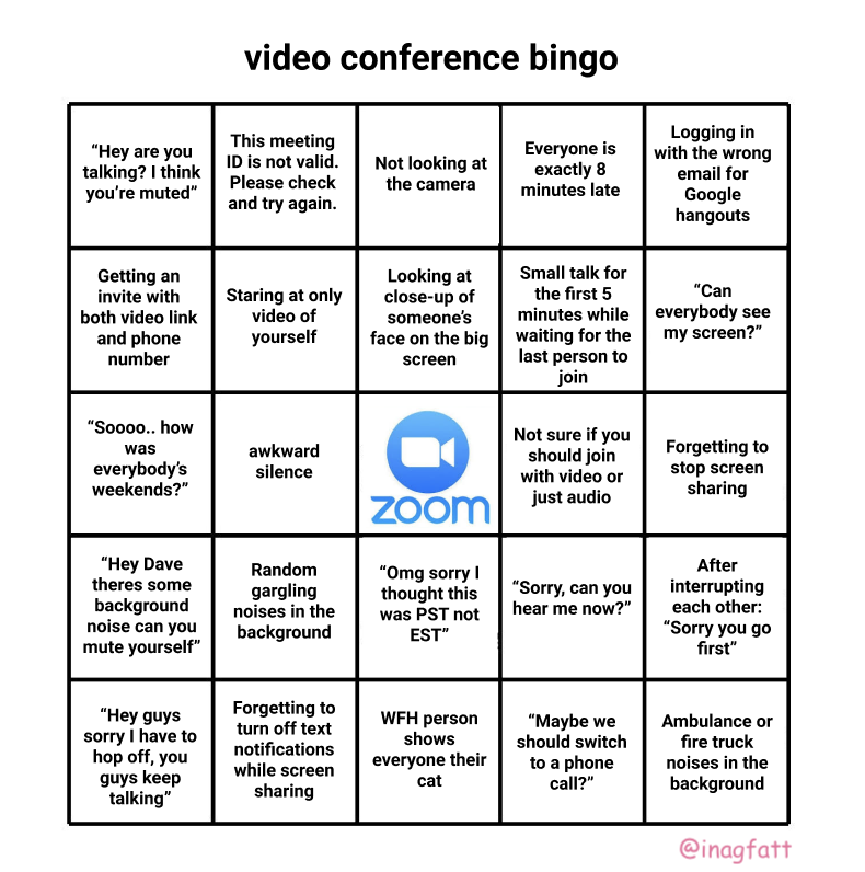 Zoom Bingo Card Google S k In 2020 Bingo Cards Bingo