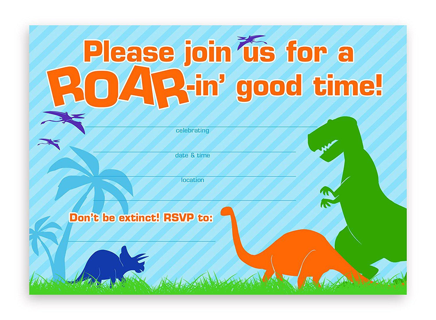 17 Dinosaur Birthday Invitations How To Sample Templates 