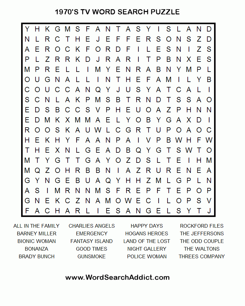 livewire free printable word search