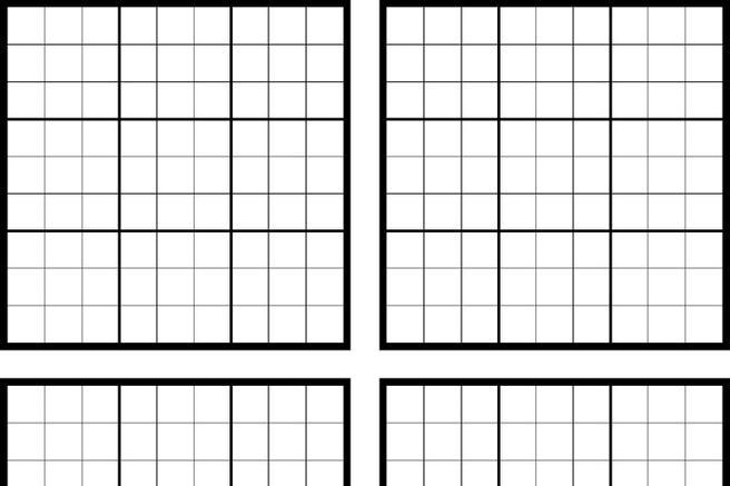 3 Printable Sudoku Grids Free Download