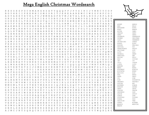 36 Printable Christmas Word Search Puzzles KittyBabyLove