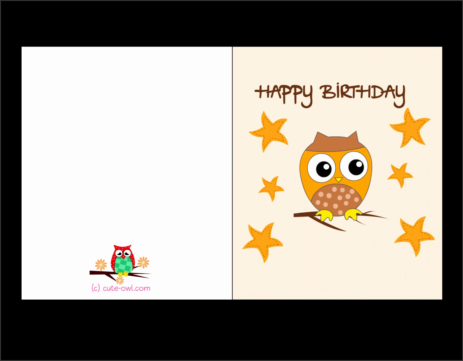 Printable Birthday Card Template FreePrintableTM 