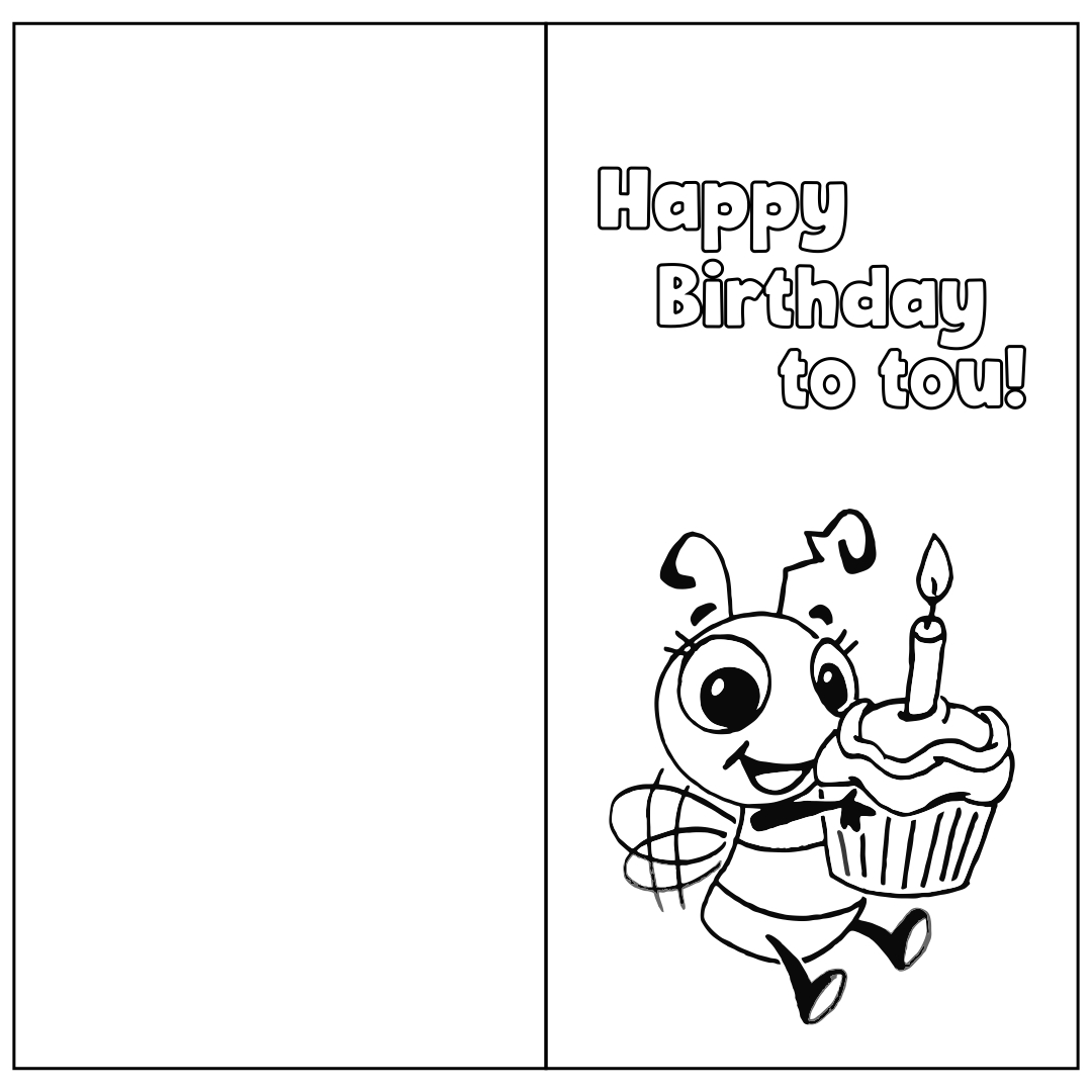 6 Best Images Of Printable Folding Birthday Cards 