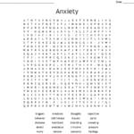 Anxiety Word Search WordMint