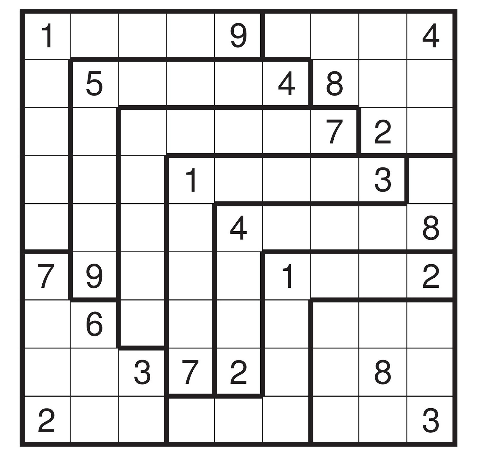 Best Irregular Sudoku Printable Hunter Blog