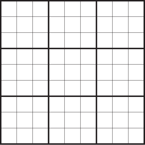 Blank Sudoku Grid For Download And Printing Puzzle Stream