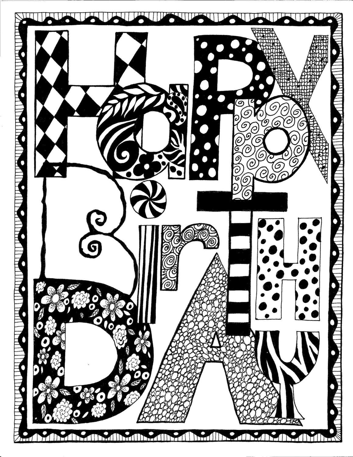 Card Invitation Design Ideas Black And White Birthday