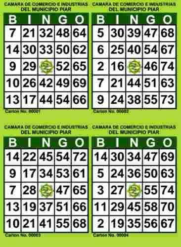 Cartones De Bingo Para Imprimir Pdf 2000 Cartones 500 H 
