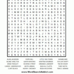 Country Music Stars Printable Word Search Puzzle Word
