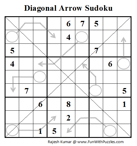 Diagonal Arrow Sudoku Daily Sudoku League 99 Sudoku 