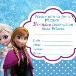 Disney Frozen Birthday Party Invitation Template With