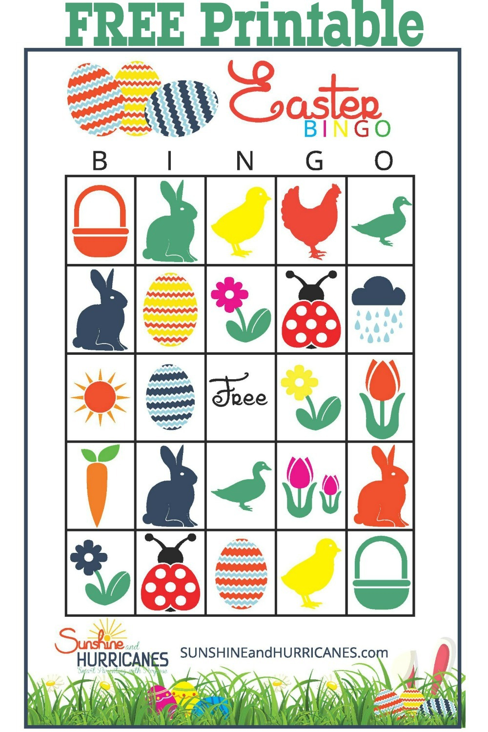 Easter Bingo Printable Easter Games