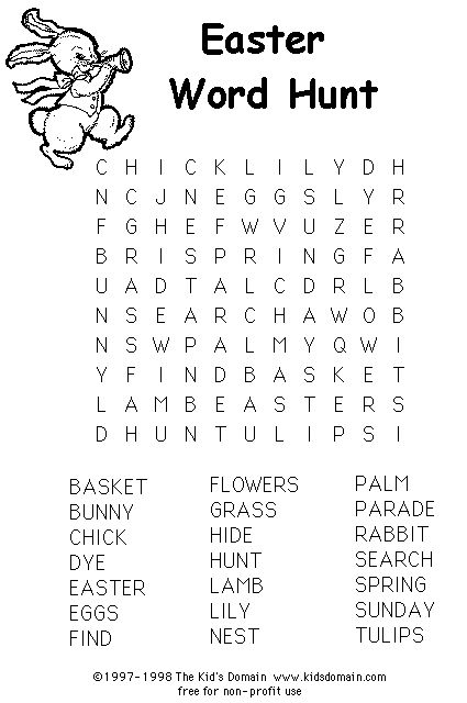 free easy printable word search puzzles for adults